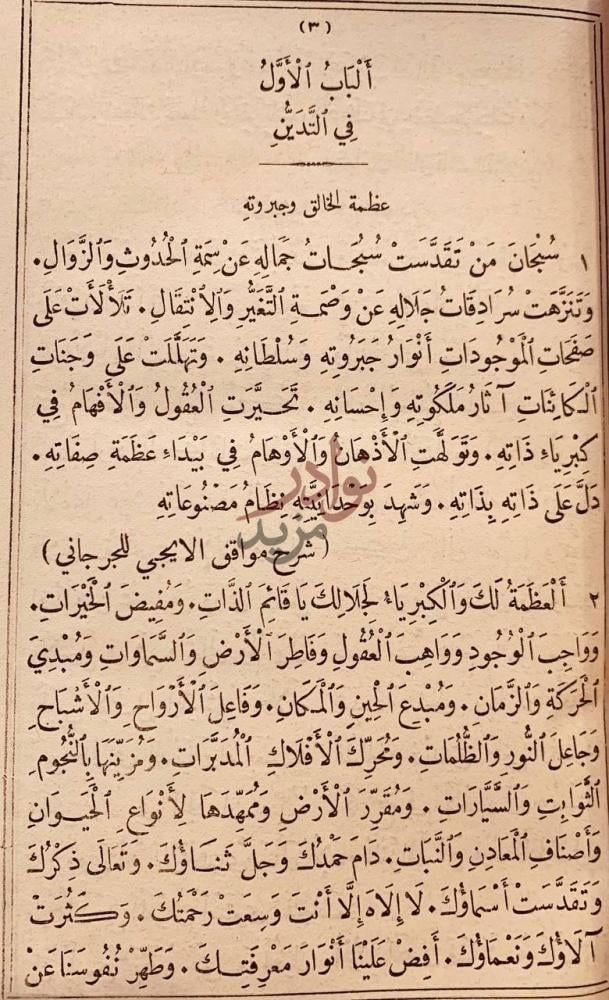 صفحة داخلية كتاب مجاني الادب في حدائق العرب الباب الأول