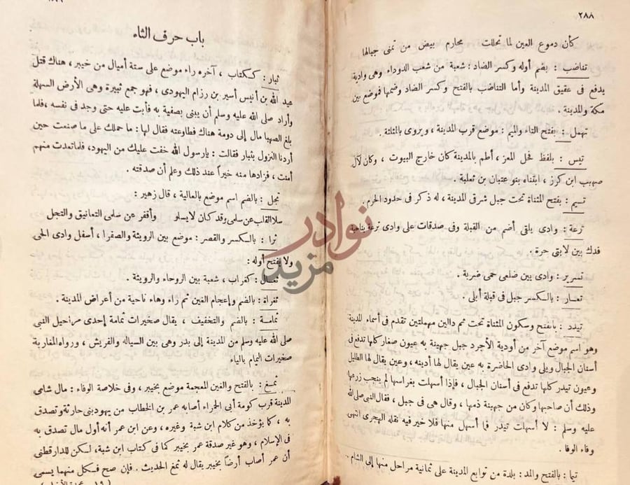 صفحة داخلية كتاب عمدة الاخبار في مدينة المختار