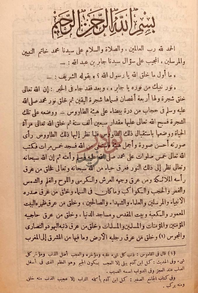 صفحة داخلية كتاب الاهلة والاقمار من نسل النبي المختار ج