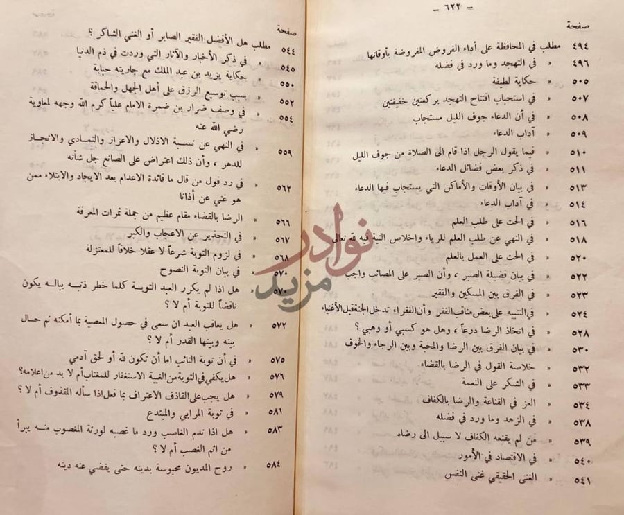 فهرس كتاب غذاء الالباب لشرح منظومة الاداب فهرس