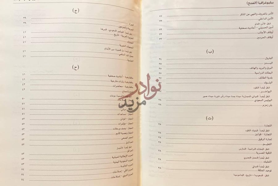 فهرس كتاب الملك عبدالعزيز في مجلة الفتح قائمة ببليوجرافية