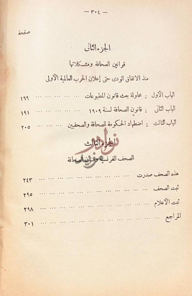 فهرس كتاب الاماني الوطنية والمشكلات المصرية في الصحف