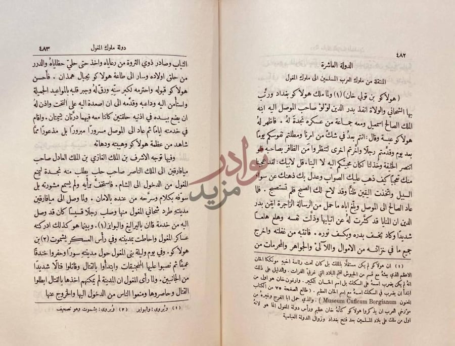 فصل كتاب تاريخ مختصر الدول الدولة العاشرة