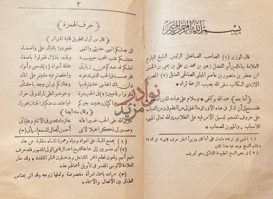 تمهيد كتاب ديوان ابي الفضل بهاء الدين زهير حرف الهمزة