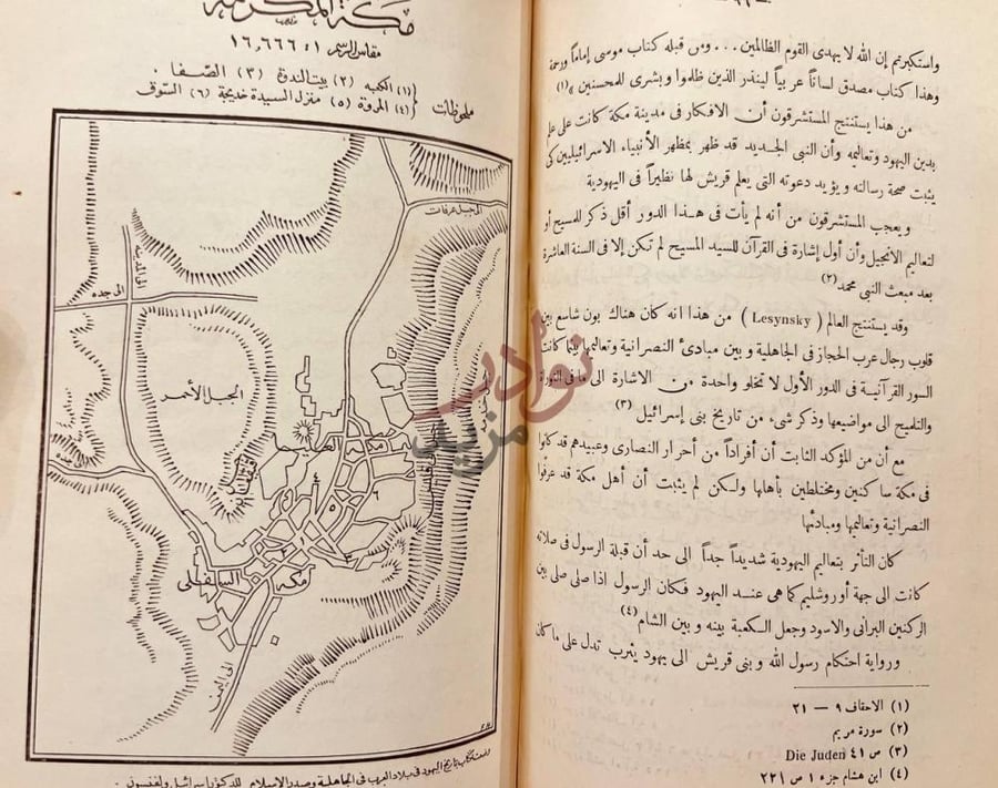 صفحة داخلية كتاب تاريخ اليهود في بلاد العرب في الجاهلية وصدر
