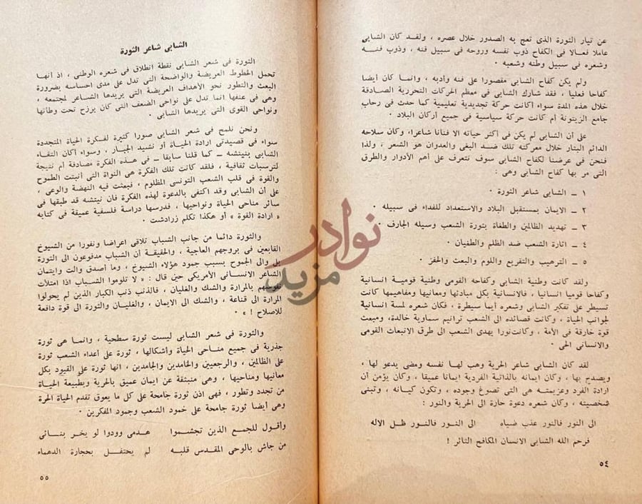 صفحة داخلية كتاب الشابي شاعر الخضراء الشابي شاعر الثورة