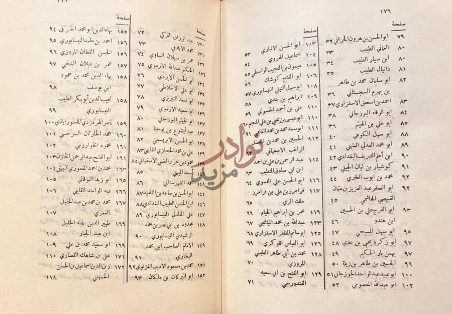 فهرس كتاب تاريخ حكماء الاسلام استمرار لفهرس