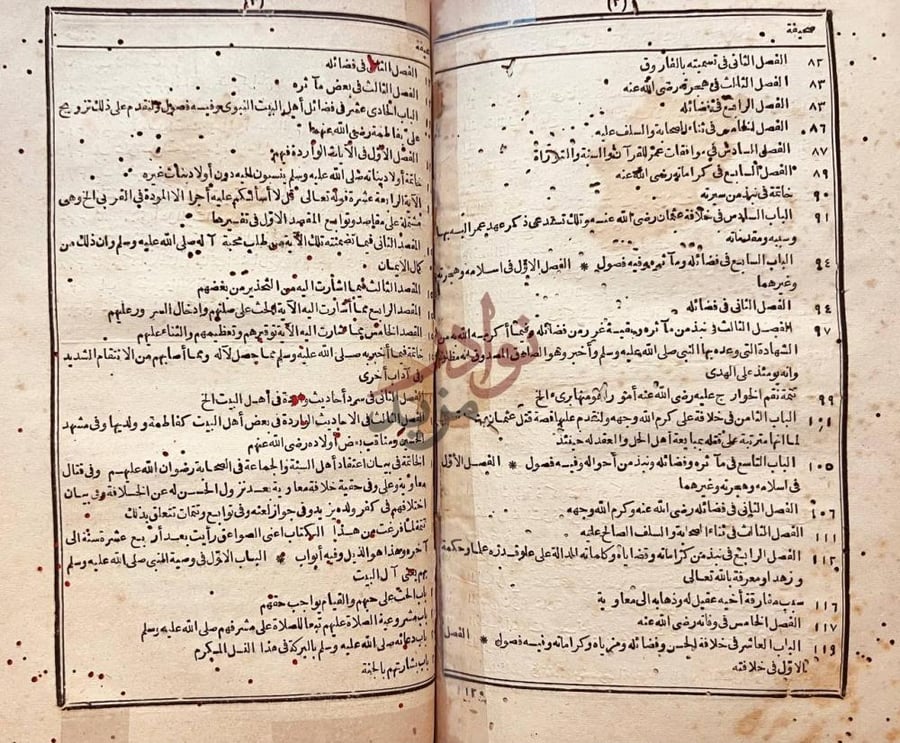 فهرس كتاب الصواعق المحرقة في الرد على اهل البدع والزندقة