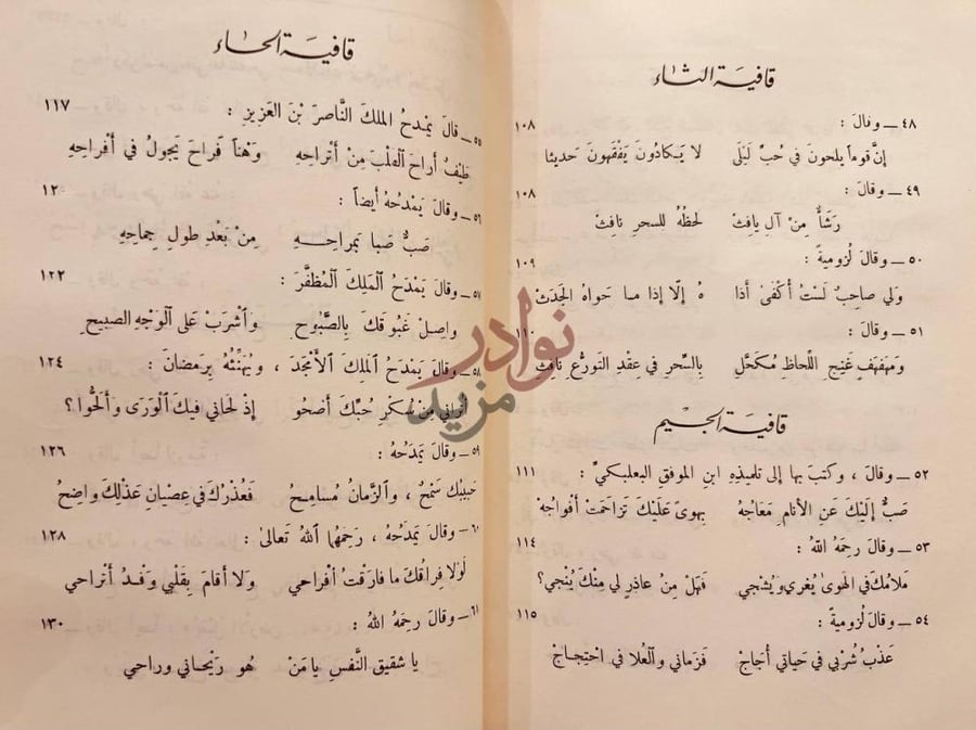صفحة داخلية كتاب ديوان الصاحب شرف الدين الانصاري