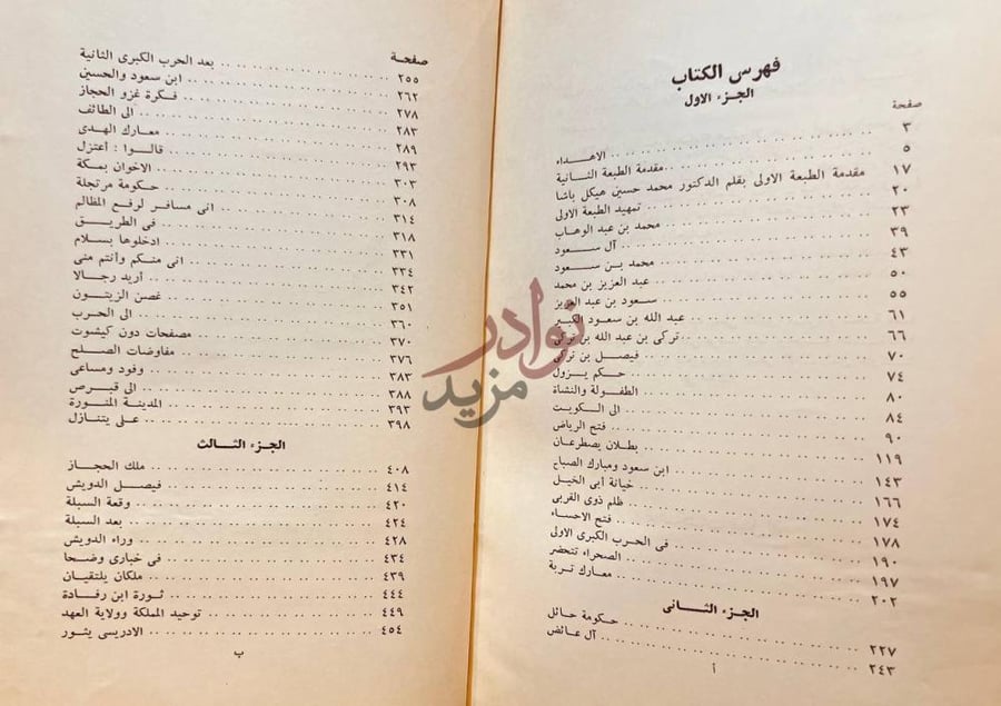 فهرس كتاب صقر الجزيرة فهرس الكتاب