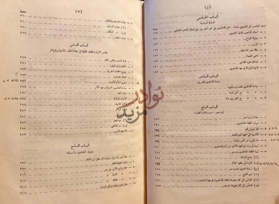 فهرس كتاب الفاطميون في مصر واعمالهم السياسية والدينية