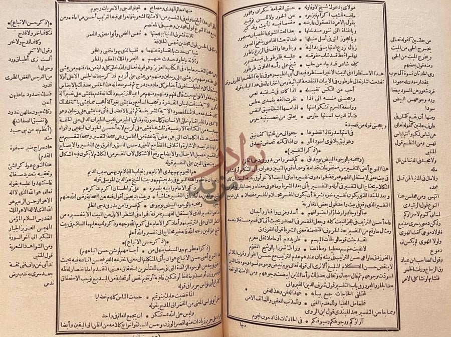 صفحة داخلية كتاب خزانة الادب وغاية الارب ذكر حسن الاتباع