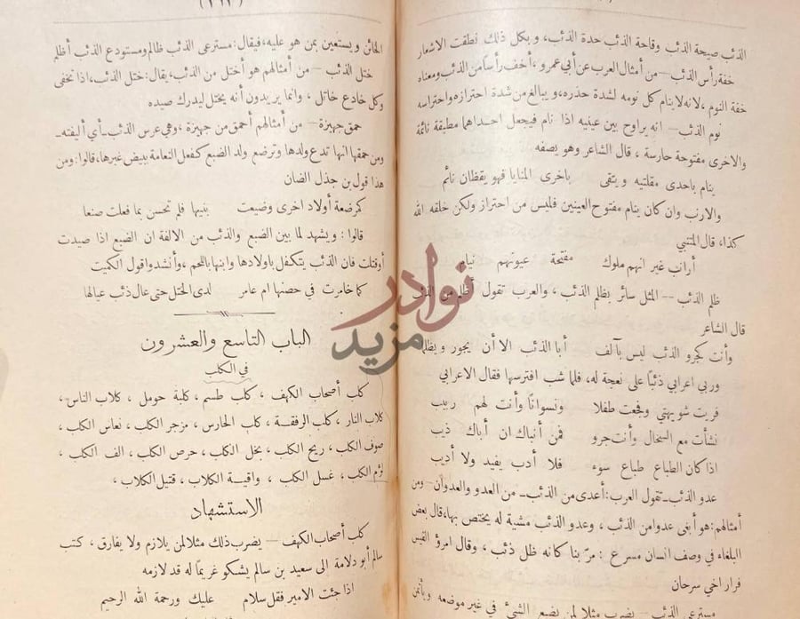 صفحة داخلية كتاب ثمار القلوب في المضاف والمنسوب
