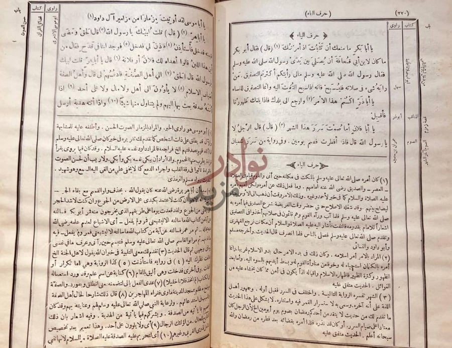 صفحة داخلية كتاب هداية البارى الى ترتيب احاديث البخاري