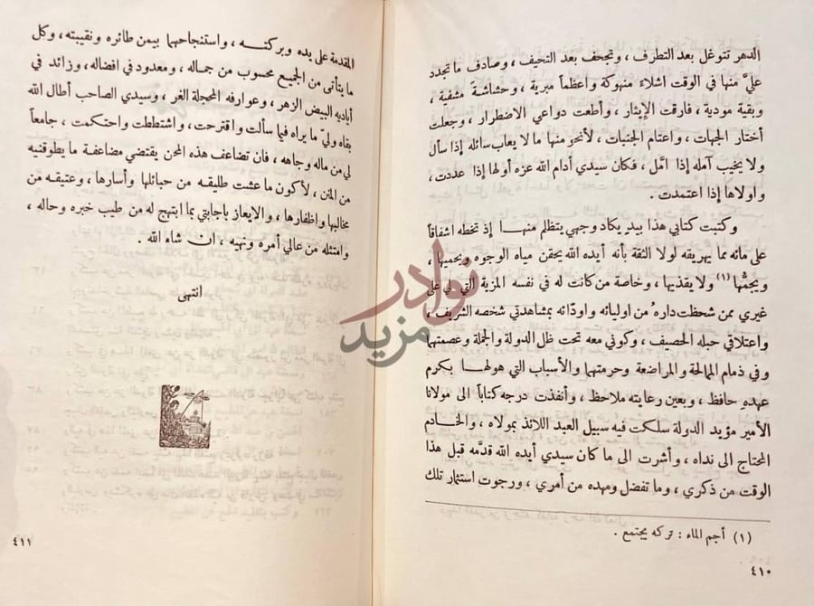 صفحة داخلية كتاب المختار وكتبت كتابي هذا بيد