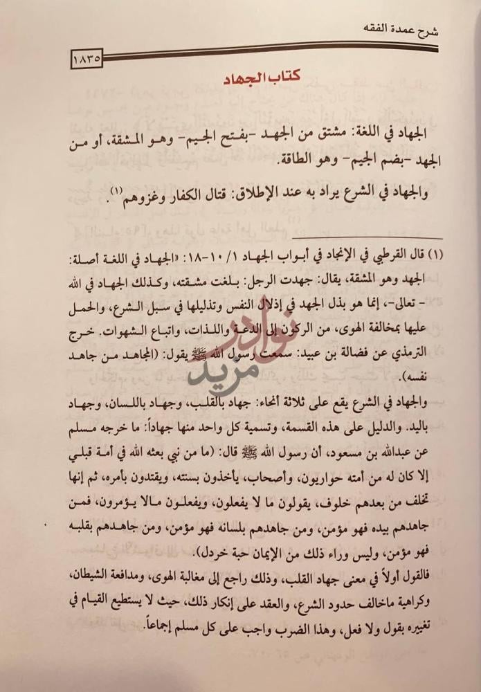 فصل كتاب شرح عمدة الفقه كتاب الجهاد