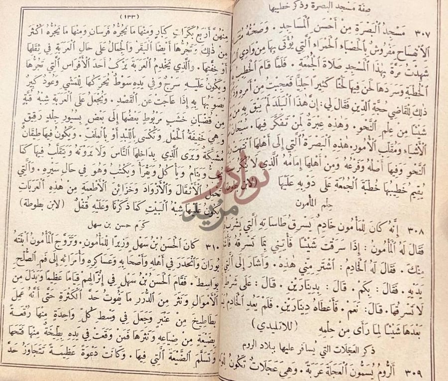 صفحة داخلية كتاب مجاني الادب في حدائق العرب
