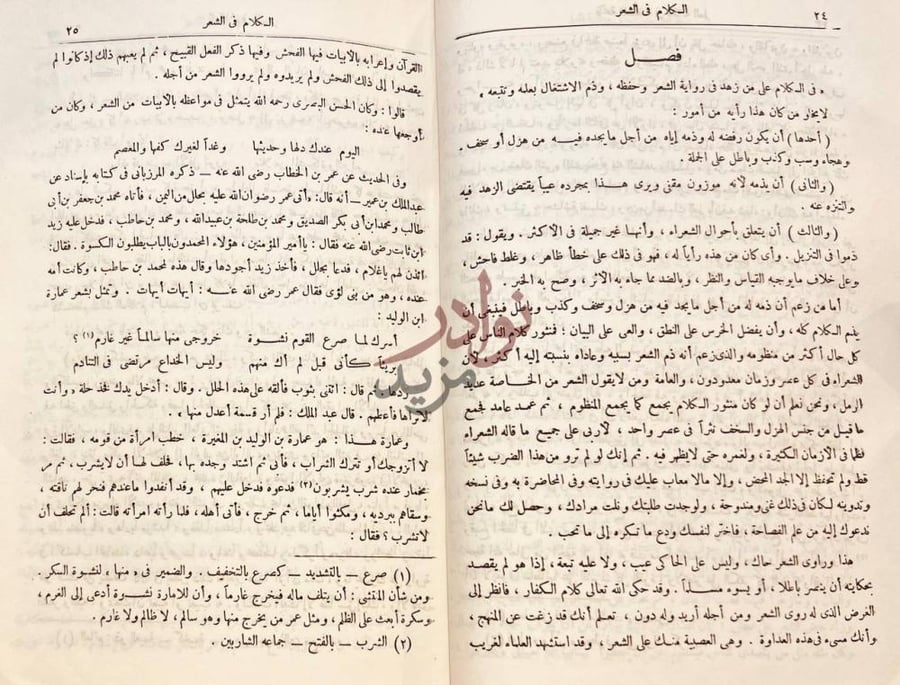 صفحة داخلية كتاب دلائل الاعجاز في علم المعاني فصل