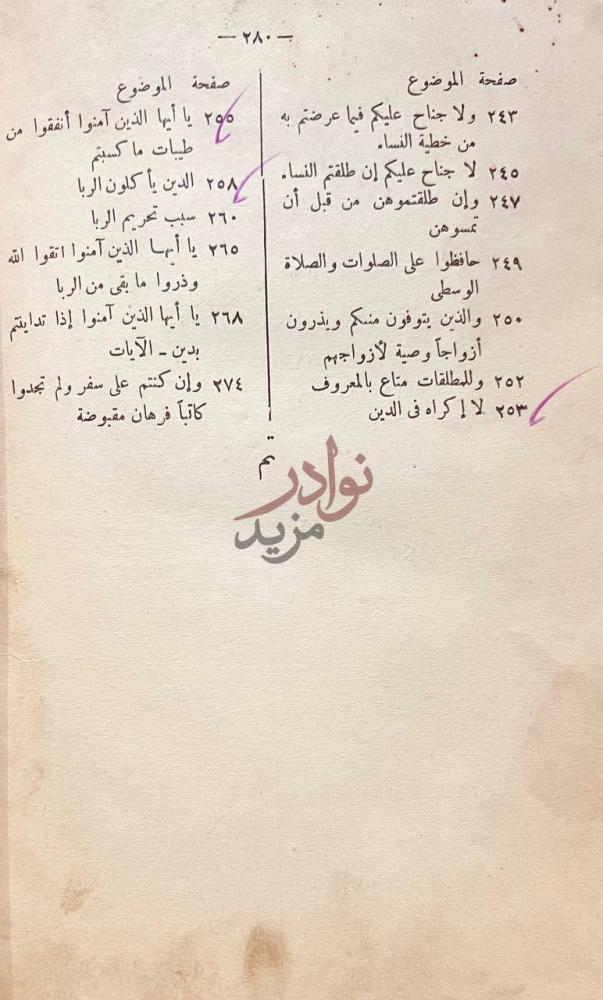 فهرس كتاب تفسير ايات الاحكام استكمال قائمة الفهرس