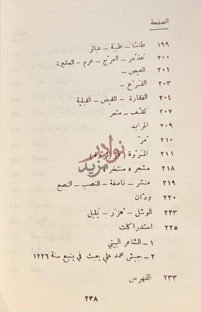 فهرس كتاب بلاد ينبع