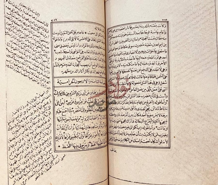 صفحة داخلية كتاب المقامات الادبية مقامات الحريري