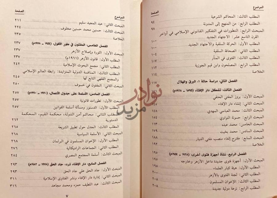 فهرس كتاب اسلام الدولة المصرية مفتو وفتاوى دار الافتاء