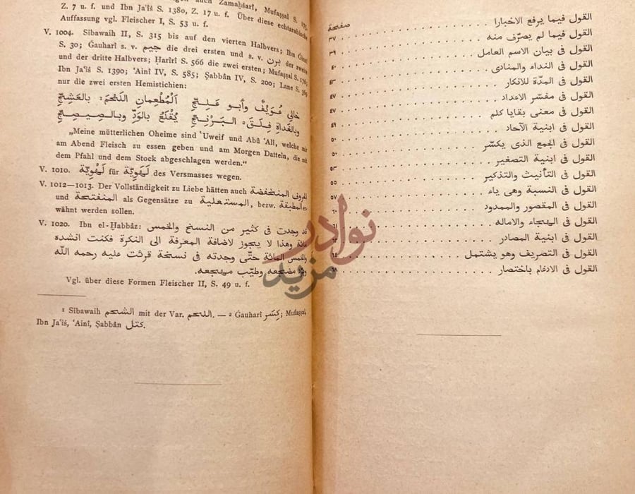 فهرس كتاب الدرة الالفية في علم العربية