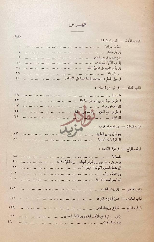 فهرس كتاب من سير الرحلات فهرس