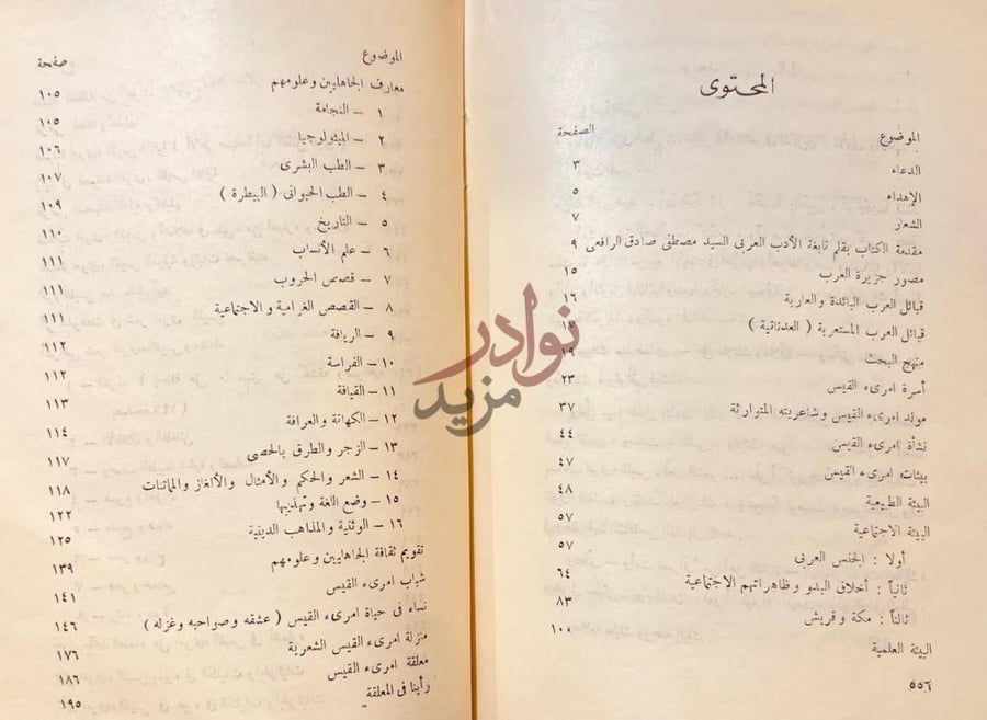 فهرس كتاب امير الشعر في العصر القديم امرؤ القيس المحتوى