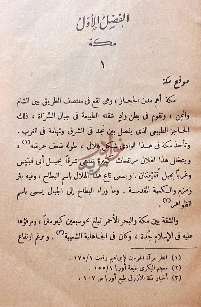 فصل كتاب الشعر الغنائى في الامصار الاسلامية الفصل الأول مكة