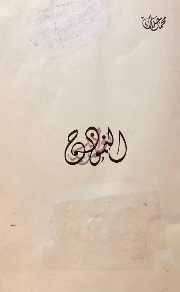 صفحة عنوان كتاب النموذج المروج