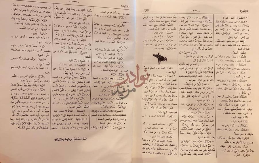 خاتمة كتاب المعجم الوسيط تم المعجم الوسيط