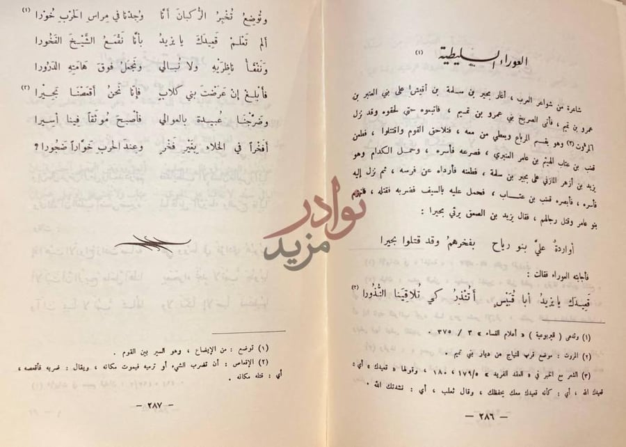 صفحة داخلية كتاب شاعرات العرب العوراء الجلبية