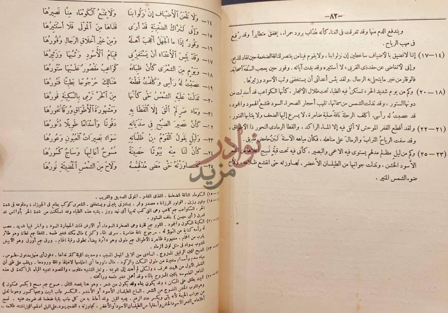 صفحة داخلية كتاب ديوان الاعشى الكبير استمرار لنص القصيدة
