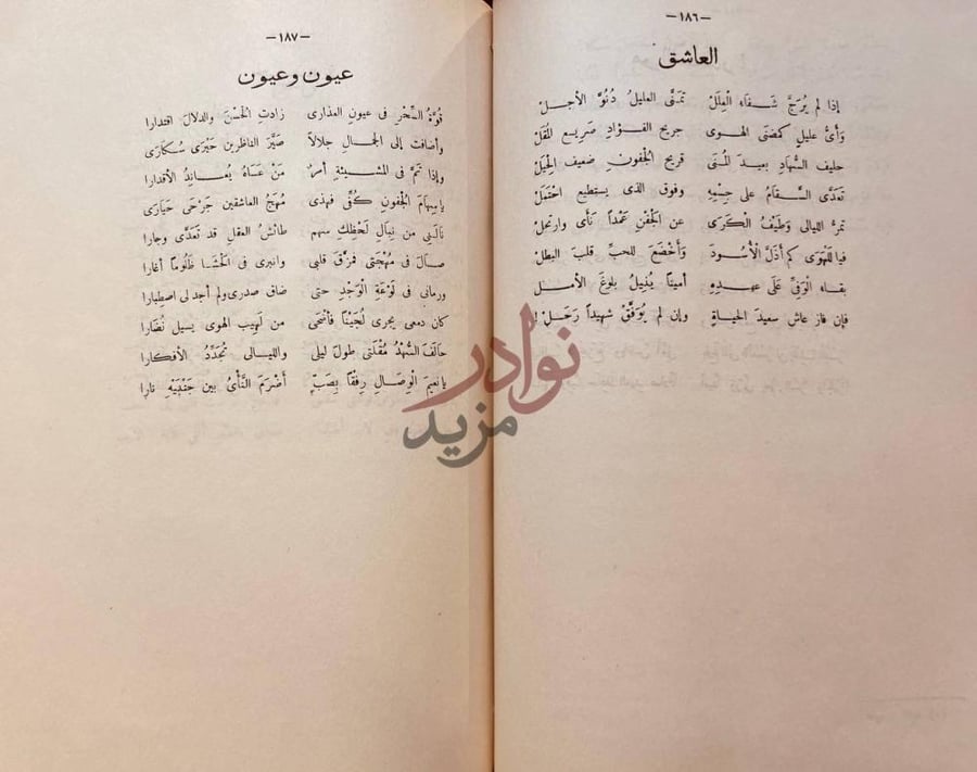 صفحة داخلية كتاب ديوان اسماعيل صبري ابواميمة