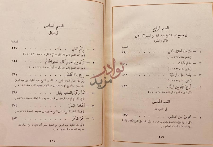 فهرس كتاب العقد الثمين من شعر محمد بن عثيمين
