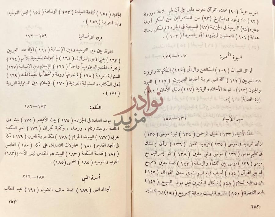 فهرس كتاب مطلع النور او طوالع البعثة المحمدية استكمال فهرس