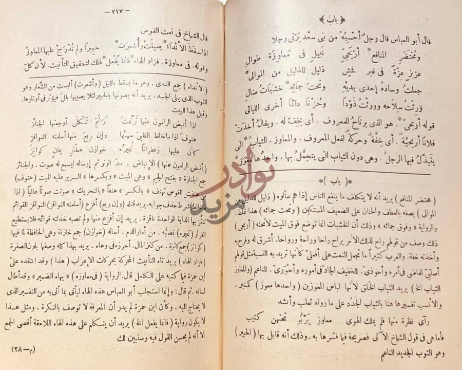 صفحة داخلية كتاب رغبة الامل من كتاب الكامل باب