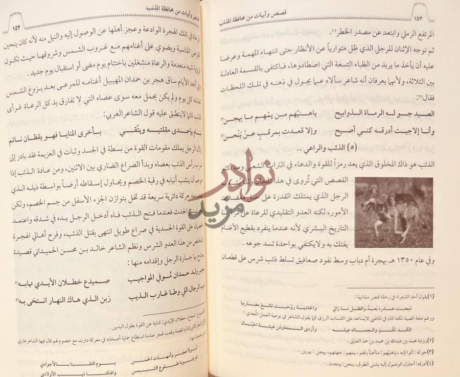 صفحة داخلية كتاب قصص وابيات من محافظة المذنب