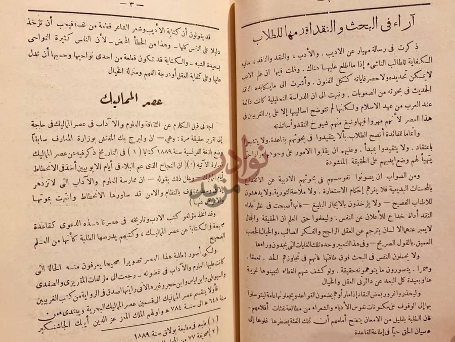 صفحة داخلية كتاب ابن نباتة الشاعر المصري بحث ونقد وتحليل