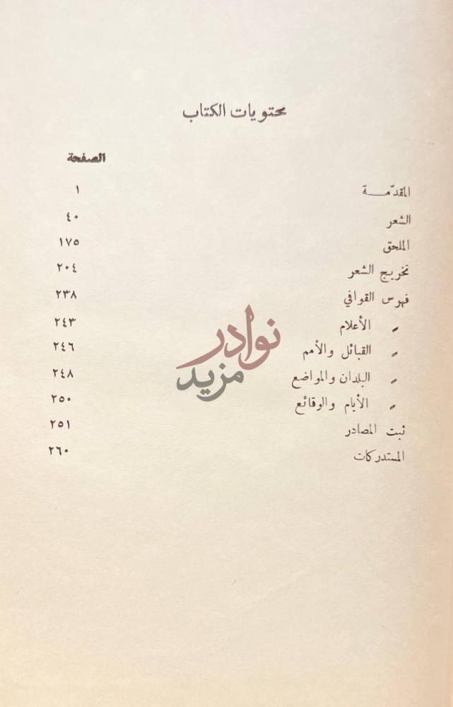 فهرس كتاب شعر عمرو بن معد يكرب الزبيدي محتويات الكتاب