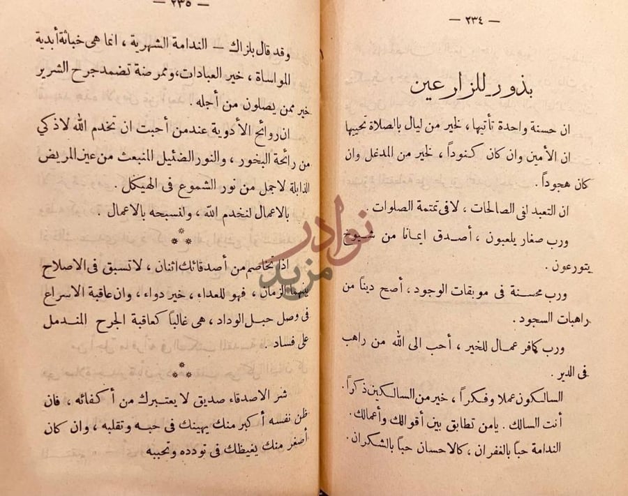 صفحة داخلية كتاب امين الريحاني ناشر فلسفة الشرق في بلاد الغرب
