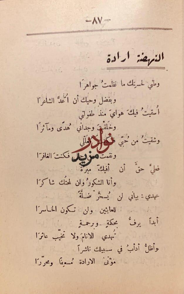 الشفق الباكي نظيم من شؤون وعواطف/احمد ابي شادي