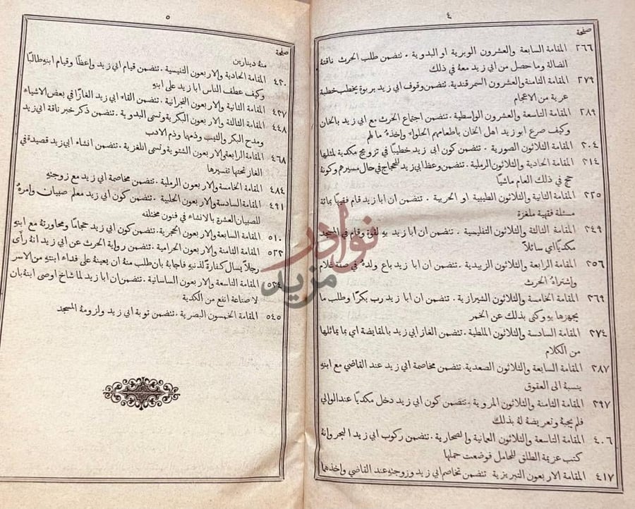 فهرس كتاب مقامات الحريري