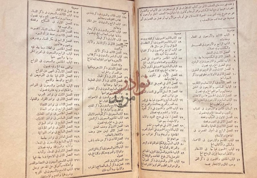 فهرس كتاب المستطرف في كل فن مستظرف فهرست الباب الأول