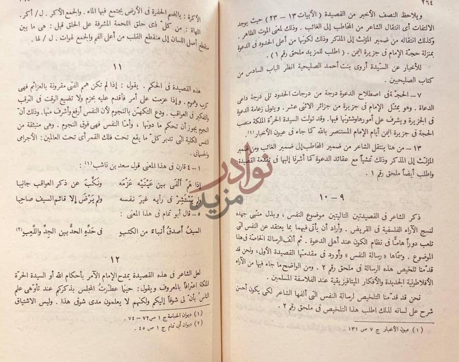 صفحة داخلية كتاب السلطان الخطاب حياته وشعره شروح وتعليقات