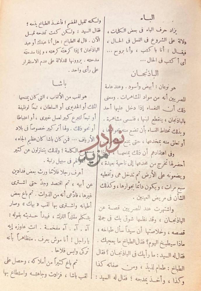 صفحة داخلية كتاب قاموس العادات والتقاليد والتعابير المصرية
