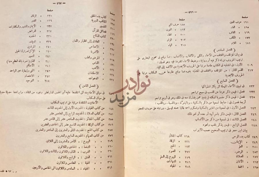 فهرس كتاب هدى السارى مقدمة فتح البارى