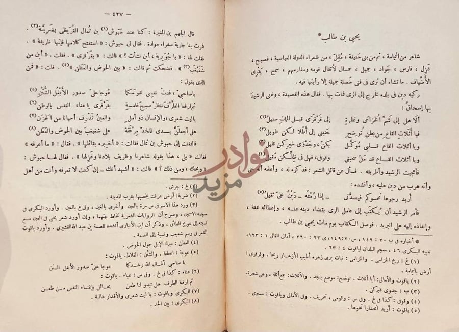 صفحة داخلية كتاب مختار الاغاني في الاخبار والتهاني
