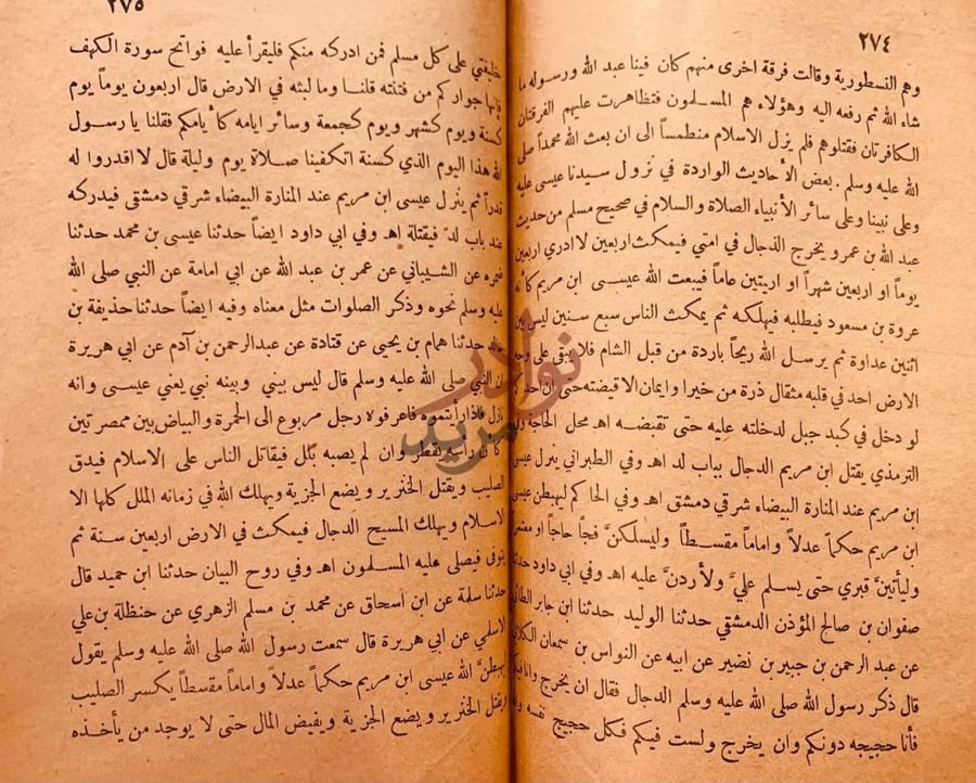 صفحة داخلية كتاب البيانات الكافية في خطا وضلال الطائفة